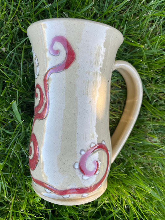 Octopus mug-Red