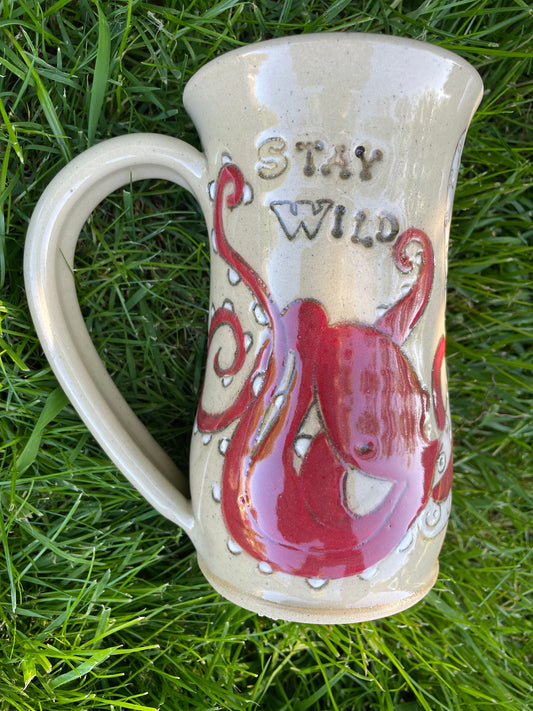 Octopus mug-Red