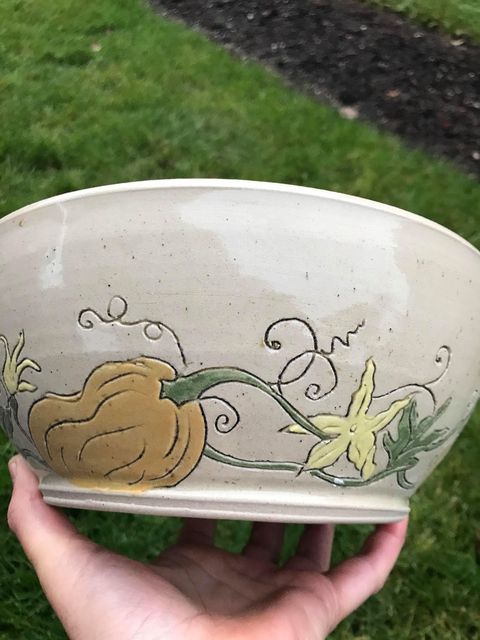 Pumpkin Serving Bowl